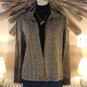 Travel Collection Herringbone Jacket Sz. S